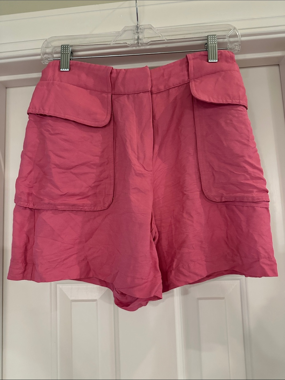 Women's Pink Cargo Pocket Shorts